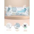 thumbnail image 1 of Blue Jellyfish Coastal Pillow Cases Body Size, Smooth Satin Pillowcase for Hair and Skin, Summer Beach Nautical Coral Decorative Cooling Bed Pillow Covers with Zipper, 20x54 Inches, 1 of 4