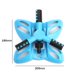 thumbnail image 4 of Aspersor De Jardín Rociador de jardín de rotación 360, herramienta de cabeza de riego automática con forma de tridente azul Ehuebsd Libre de BPA, 4 of 4