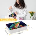 thumbnail image 5 of Frog PU Leather Jewelry Box with Removable Compartment and Earring Holder, Portable Travel Organizer, 5 of 6