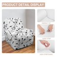 thumbnail image 5 of Black Leaves White Background Pattern Single Sofa Cover Simple Anti-Cat Scratch All-Inclusive Elastic Dust Cover Universal In All Seasons, 5 of 5