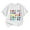 White, variant on Girls Shirts,Casual Short Sleeve T Shirt Cartoon Print Crewneck Comfortable Soft Lightweight for Daily Wear Playdates Summer Fun,Boys Shirts,18-24 Months,Grey