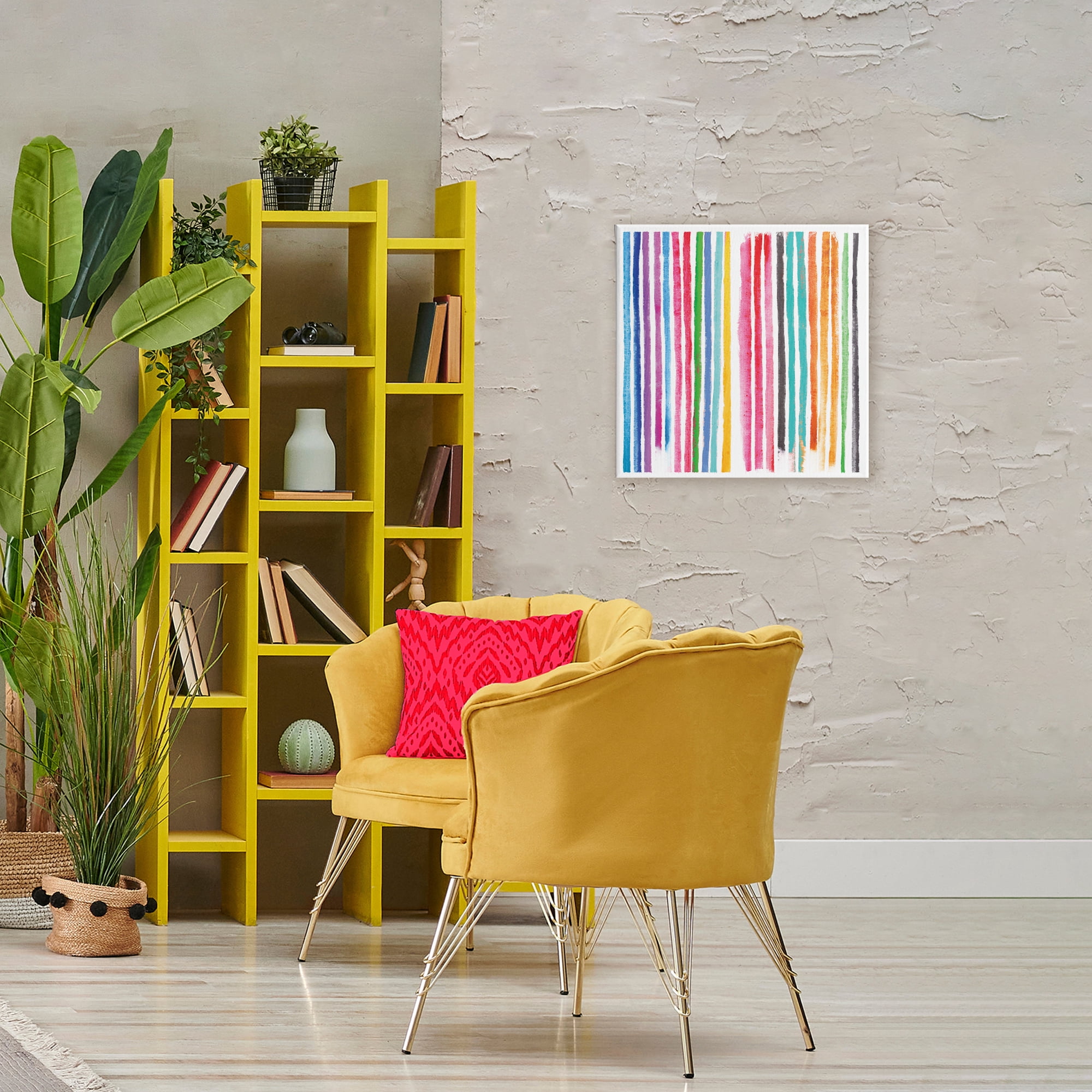 Stupell Industries Colorful Vertical Stripes Canvas Wall Art, design by Amber Sterling