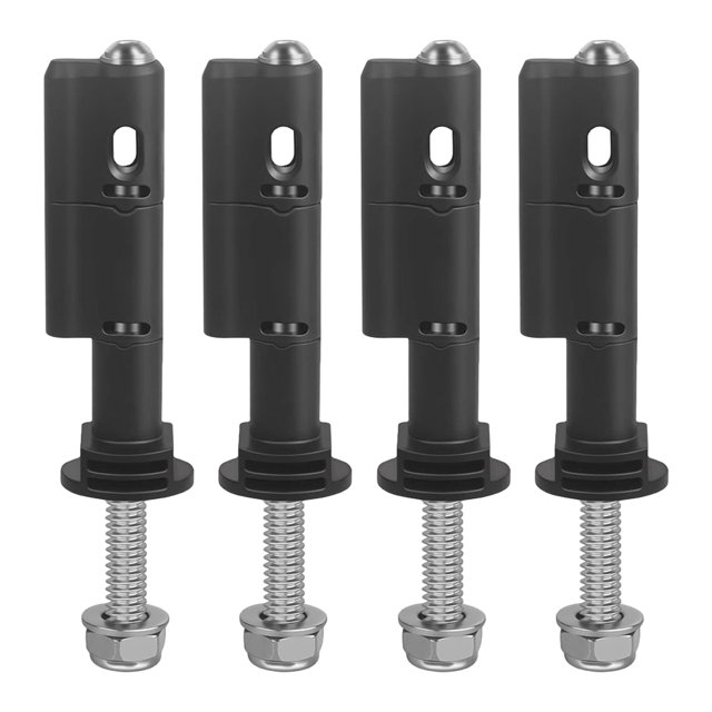 Juego de 4 Uds de pasadores de montaje de seguridad juego de soporte de pistas de recuperación bloqueables a prueba de robo para placas de recuperación/tracción MaxTrax MKII