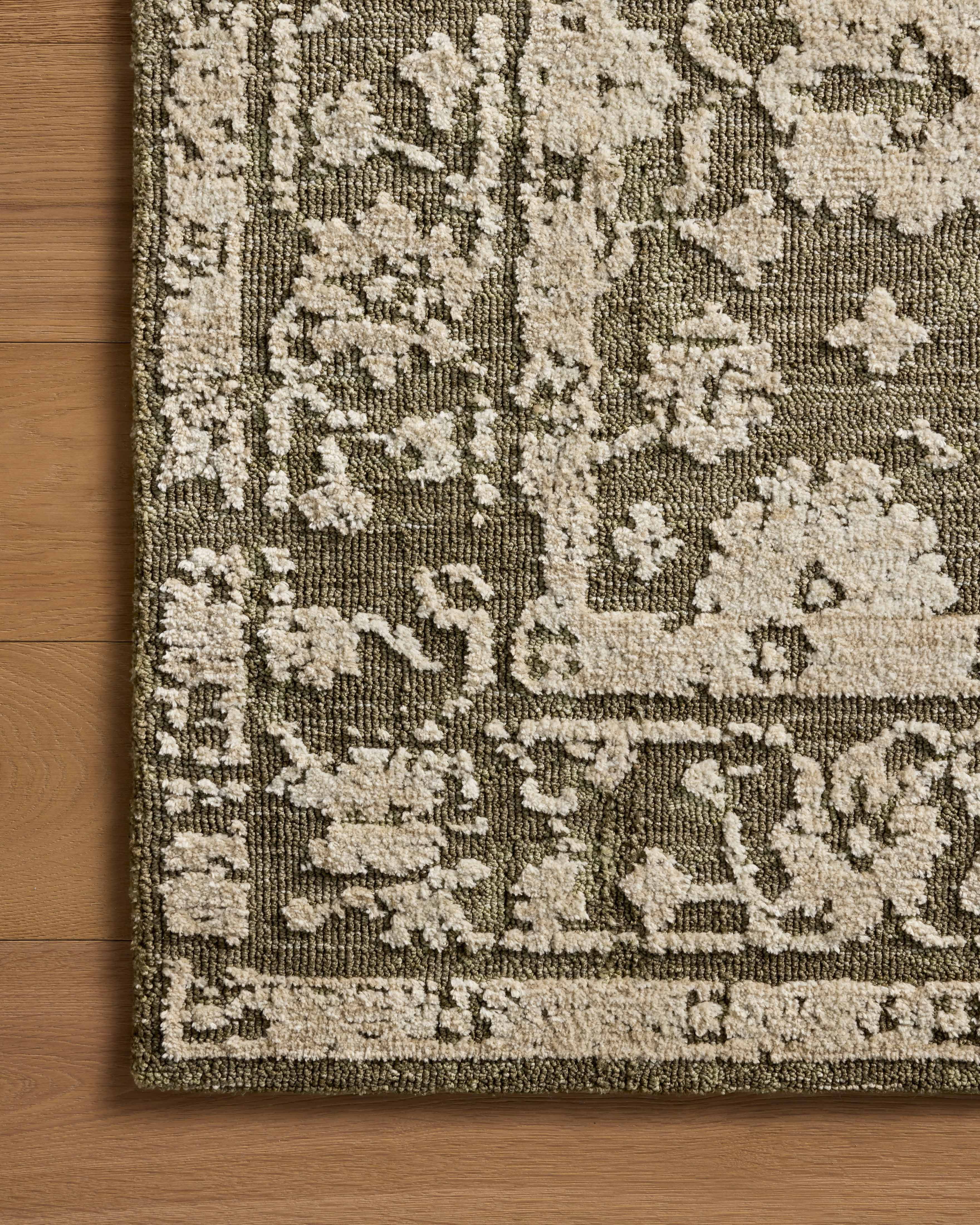 Loloi Percival Moss / Natural 18" x 18" Sample Area Rug