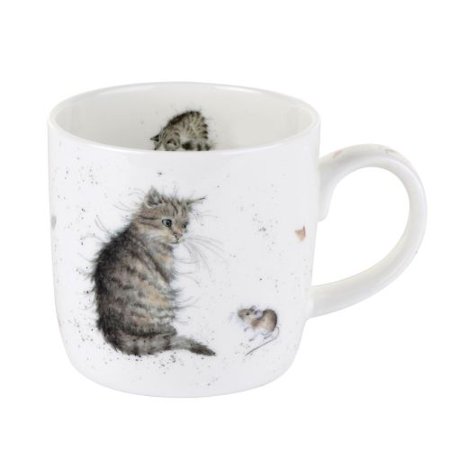 

Royal Worcester Mug - Cat and Mouse (Cat)