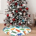 thumbnail image 5 of Sikiie Colorful Dinosaur 30-48 inches {designName} Print Christmas Tree Skirt Snowman Xmas Tree Skirt with Edge Christmas Decorations for Holiday Party36", 5 of 7