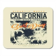 Surfer Beach Surf Graphic Surfing Design California Surfboard Mousepad Mouse Pad Mouse Mat 9x10 inch