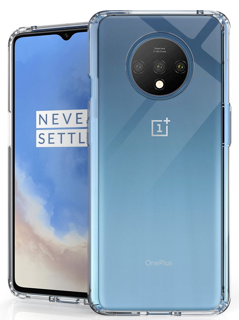 Phone Case for OnePlus 7T, Clear [Aquaflex] Transparent Flexible TPU [Shock Absorbing] Cover for Oneplus 7T