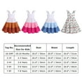thumbnail image 4 of IBTOM CASTLE Toddler Little Girls Rainbow Twirly Skater Dress Kids Back to School Dress Summer Casual Tea Party Beach Sundress 3-4 Years Hot Pink, 4 of 8