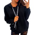 thumbnail image 1 of Mujer Tallas grandes Manga larga Sudadera sólida Sudadera con capucha Tops Camisa Fridja ghj987+2534, 1 of 9