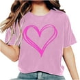 thumbnail image 2 of Fankiway Ensemble de Vêtements pour Femmes, Manches Courtes Imprimées, Col Rond, 2 Pcs, 2 of 5