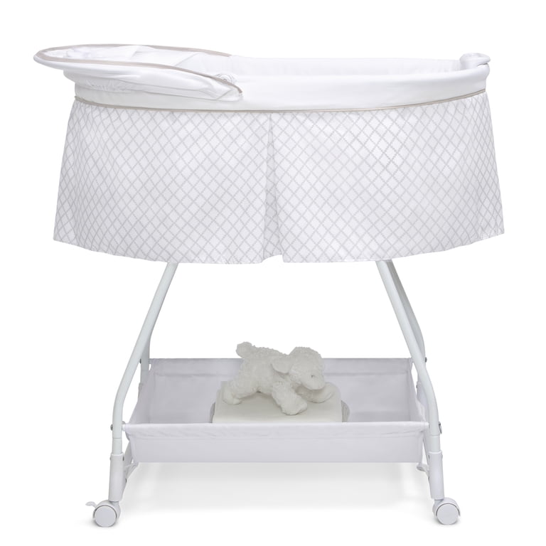 Delta Children Deluxe Soothing Dreams Bassinet, Grey photo 3