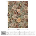 thumbnail image 4 of ARISTURING  William Morris Tulip and Willow Dusty Rose Blanket - Arts &amp; Crafts - Gift Throw Woven from Cotton, 4 of 6