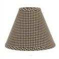 thumbnail image 3 of Newbury Gingham Black 14" Washer Fabric Lamp Shade by Raghu, 3 of 3