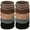 Brown, variant on 200pcs Womens Elastics Hair Tie, 4MM Black Ponytail Holders Hair Bands, 2 Inch in Diameter Elastic Band for Medium to Thick Hair (4mm Black)