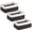 black, variant on HLAOLA Set of 3 Decorative Woven Rope Baskets, 12L Rectangle Cotton Storage Baskets, Stylish Basket for Shelves, Living Room, Nursery