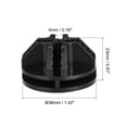 thumbnail image 2 of Uxcell 36x23mm Plastic Wire Cube Connectors, Round Grid Buckle Clip, Black, 32Pack, 2 of 5