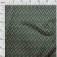thumbnail image 2 of oneOone Cotton Silk Fabric Herringbone Geometric Print Sewing Fabric BTY 42 Inch Wide, 2 of 4