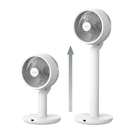 

Pure Enrichment 2-in-1 Circulating Floor & Desk Fan - 24 Fan Speeds Vertical and Horizontal Oscillation Optional Remote Control Operation Auto-Off Timer and Sleep Mode - Ideal for the Whole House