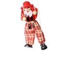 thumbnail image 2 of Bewildely Marioneta de línea de tracción, marioneta de mano, juguete interactivo para padres e hijos, payaso manual para niños, juguete Juguetes Rojo, 2 of 6