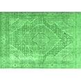 thumbnail image 1 of Ahgly Company Indoor Rectangle Medallion Emerald Green Traditional Area Rugs, 5' x 8', 1 of 4