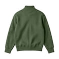thumbnail image 4 of KeShDi Zip Up Hoodie Men Full Zip Stand Collar Long Sleeve Casual Sweatshirt with Pockets Army Green M, 4 of 5