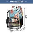 thumbnail image 4 of Ttyddzy Clear Backpack Heavy Duty PVC Transparent Backpack for College Workplace, under Sea House, 4 of 8