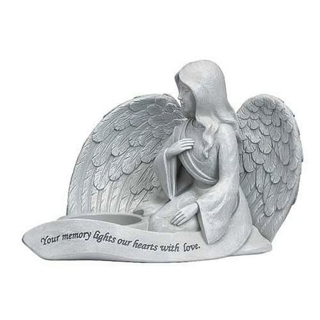 Roman Memorial Angel Figurine, 5.5-inch Height, Tabletop Decoration
