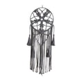 thumbnail image 4 of Macrame Hoop Photo Props Art Decoration Fringe Wall Decor Tassel Tapestry Dreamcatcher para el hogar Sala de estar Cuarto de Gris Gloria Tapiz de borlas, 4 of 9