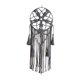 thumbnail image 4 of Aro de atrapasueños, artesanía, decoración de pared bohemia, adorno, artesanía, tapiz con borlas, macramé Gris, 4 of 7
