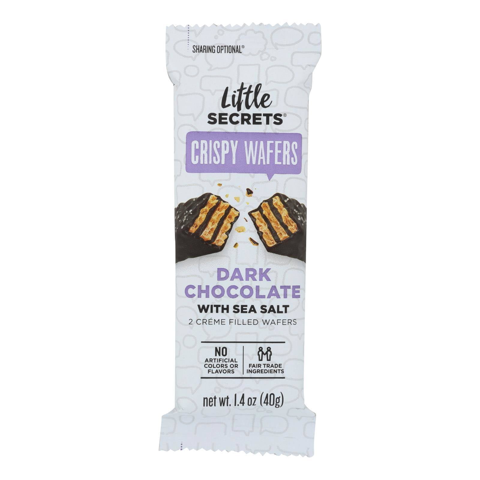 Little Secrets Crispy Wafer Dark Chocolate With Sea Salt Case of 12