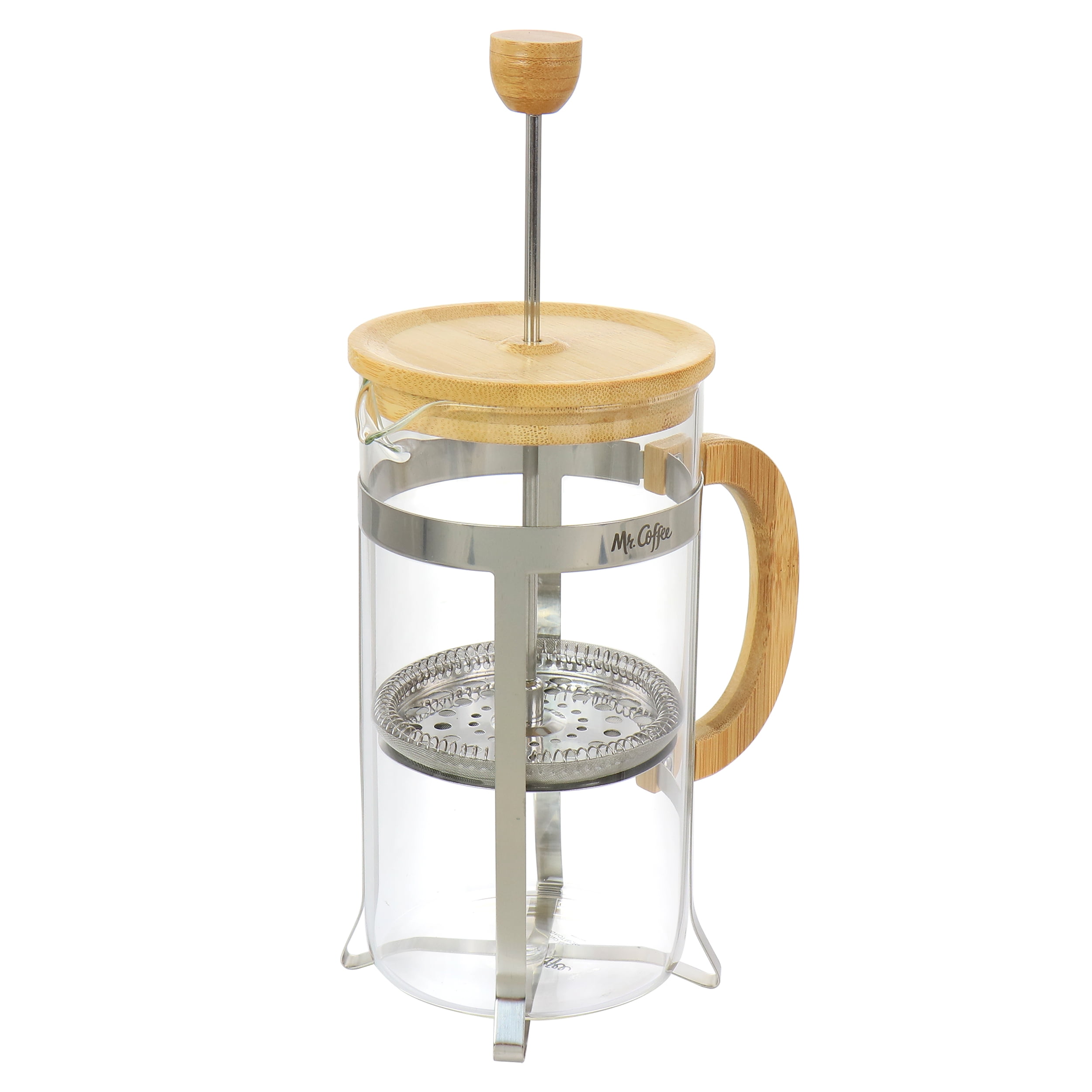 Mr. Coffee 32 Ounce Cafe Oasis Quart Glass Body French Press Coffee Maker