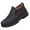 Black, variant on Men's Winter Slip On Warm Ankle Boots Outdoor Non Slip Furry Lined Comfortable Hiking Walking Shoes