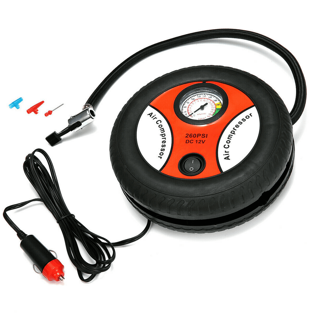 AUGIENB Portable Auto Air Compressor Pump, 12V 260PSI Digital Tire