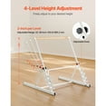 thumbnail image 4 of KFFKFF Ballet Barre, 3 ft Freestanding Portable Barre Bar, Home Fitness Exercise Equipment for Abs, Arms, Strength, and Cardio, Easy to Store Foldable Stretching Dance Bars, 4 of 9