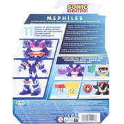 Sonic 4 inch Mephiles the Dark with Purple Mist Crystal 35th Anniversary Action Figure