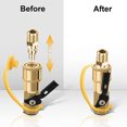 thumbnail image 3 of 1/4'' RV Propane Quick Connect Adapter Brass Propane Hose Connector Fittings Parts for Outdoor Camping/Cooking/BBQ, 3 of 8