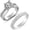 Size 8, variant on LeCalla 925 Sterling Silver Diamond Rings for Women Cathedral Style Ring Zirconia Wedding Band (Size - 5)