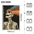 thumbnail image 2 of FORMRS 1-Subject Spiral Notebook 8" x 5" College Ruled 60 Refillable Sheet, Black Skeleton, 2 of 7