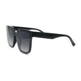 thumbnail image 3 of Girls Child Size Half Rim Rimless Horn Rim Designer Style Sunglasses Black - Smoke, 3 of 4