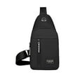 thumbnail image 2 of Clearance! Backpack Sling Bag for Men Women, Black Messenger Shoulder Bag for School Work Travel, 2 of 5