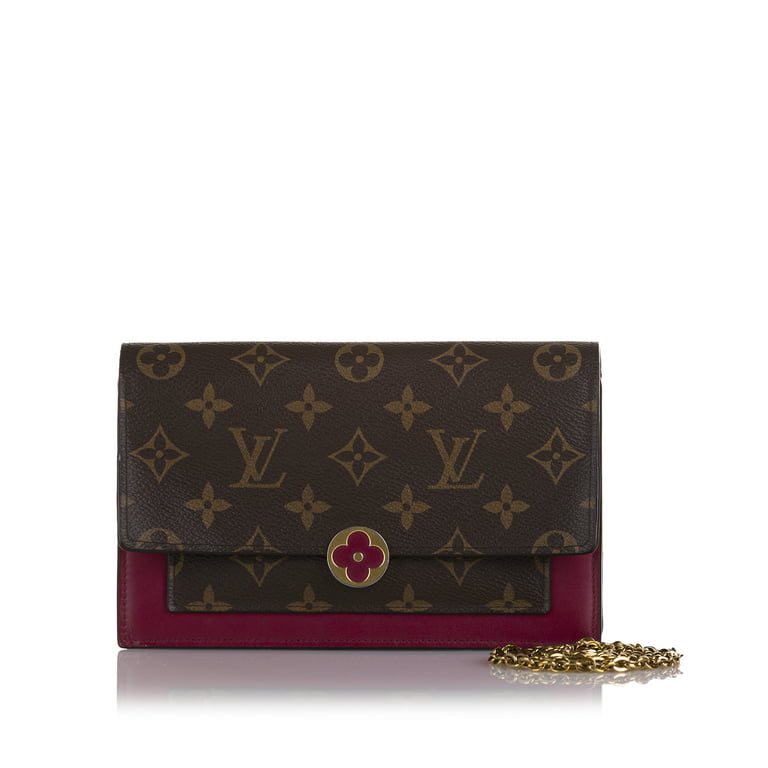 Louis Vuitton Monogram Flore Chain Wallet