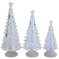 thumbnail image 3 of Northlight LED Lighted Color Changing Acrylic Christmas Tree Decorations - 8.5" - Set of 3, 3 of 6