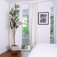 thumbnail image 5 of Nearly Natural Potted Artificial Olive Tree with Handmade Jute Planter - 7' - Green, 5 of 7