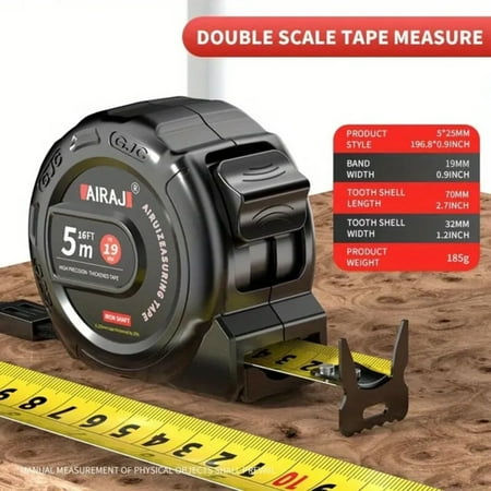 

Convenient Retractable Easy Read Tape Measure with Lock for Precise Measurements up to 3m/5m/7.5m Versatile Ft/Metric Measuring Tool for DIY Projects and Home Improvement