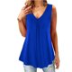 thumbnail image 2 of Blusa de camiseta sin mangas con botones y cuello en V para mujer Pompotops lopia995283, 2 of 4