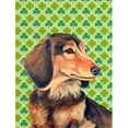thumbnail image 1 of Dachshund St. Patricks Day Shamrock Portrait Flag - Garden Size, 1 of 1