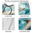 thumbnail image 4 of luoweisi Men's Beach Shorts Quick Dry Swim Trunks with Mesh Lining Dolphin L, 4 of 5