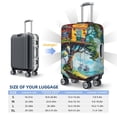 thumbnail image 5 of Haiem Whimsical Treehouse Painting Luggage Cover Printed Suitcase Covers for Luggage Elastic Washable Suitcase Protector Fits 18-32 Inch Luggage-Medium, 5 of 8