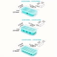 thumbnail image 2 of SDOTXA Silicone Freezing Tray with Lid - Large Food Freezer Mold  Easy Clean Storage Container for Soups  Broths & Leftovers  Washable  Ideal for Camping  Dining & Fridge Use - Multipurpo, 2 of 7